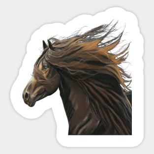 Stunning horse Blaze - equestrian art - horse lover Sticker